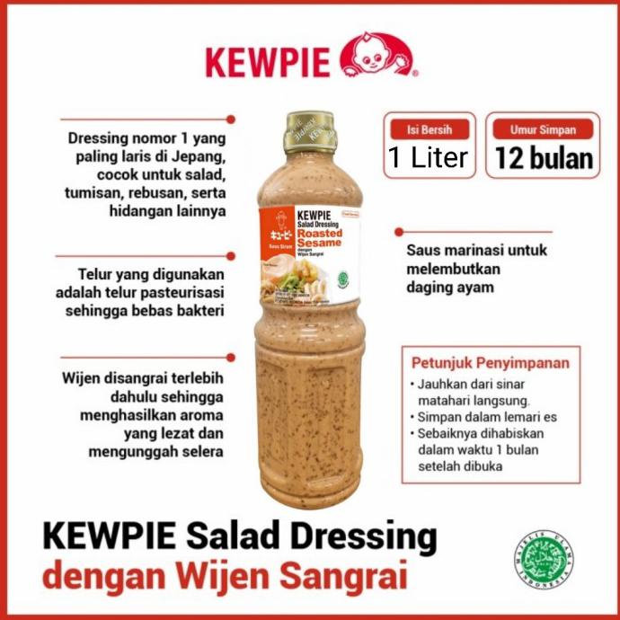 

Big Sale Kewpie Salad Dressing Roasted Sesame 1L Cuci Gudang Awal Tahun