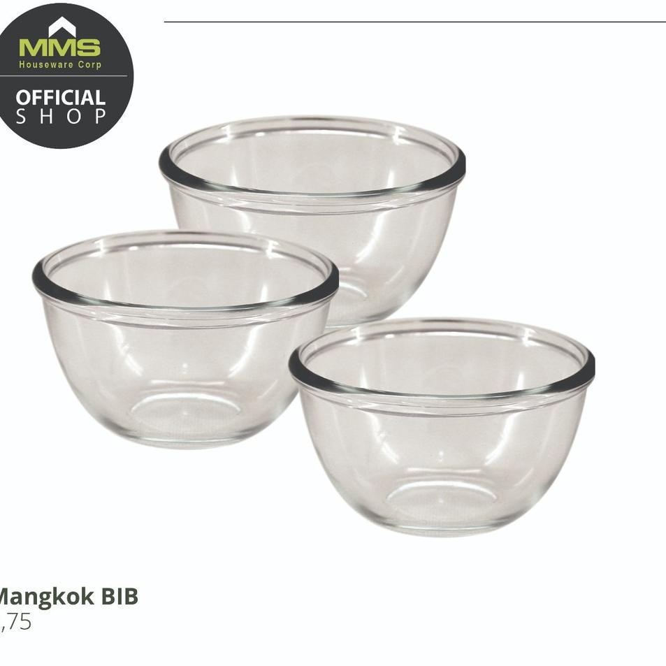 Modern '(6pcs) MMS Mangkok Kaca Kecil Oo3 .