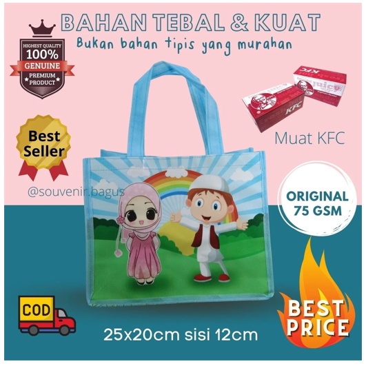 

Tas Souvenir Hari Santri Milad Muslim Souvenir Ulang Tahun Ultah TPQ Islami Ayo Ngaji
