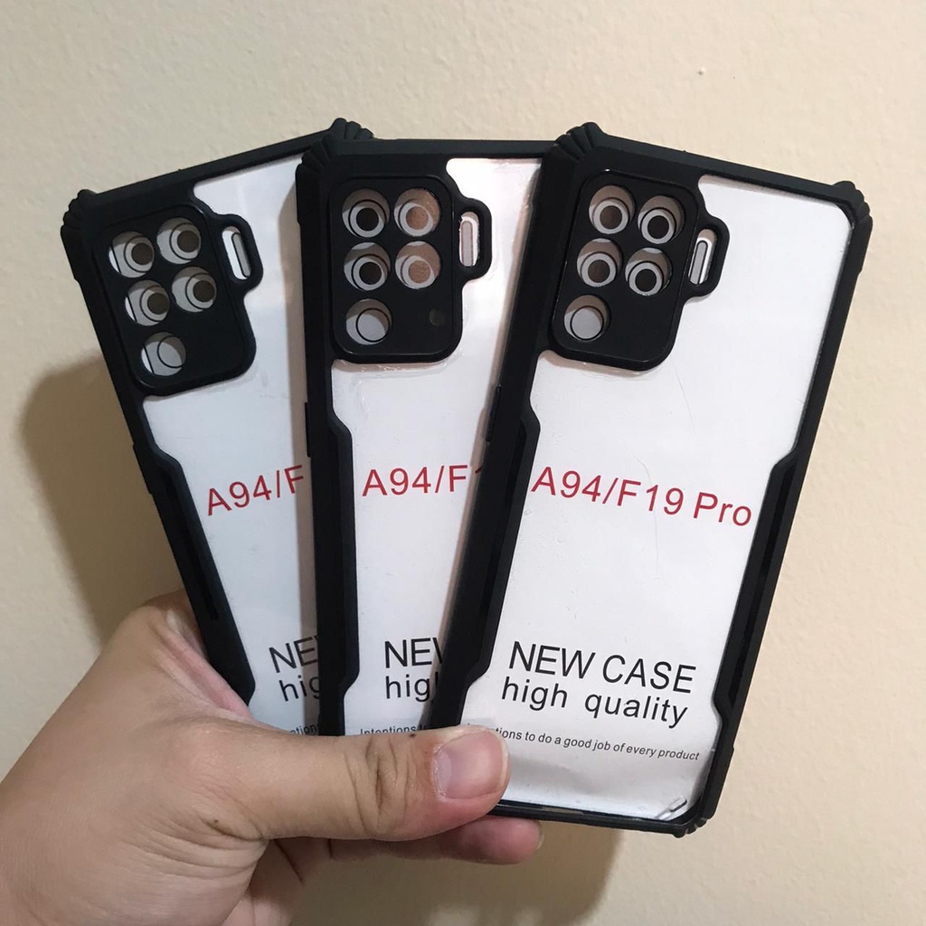 Silikon / Semi Hard Case Bumper Armor Shockproof Acrylic Clear Transparan Premium Hybrid Oppo Reno 5