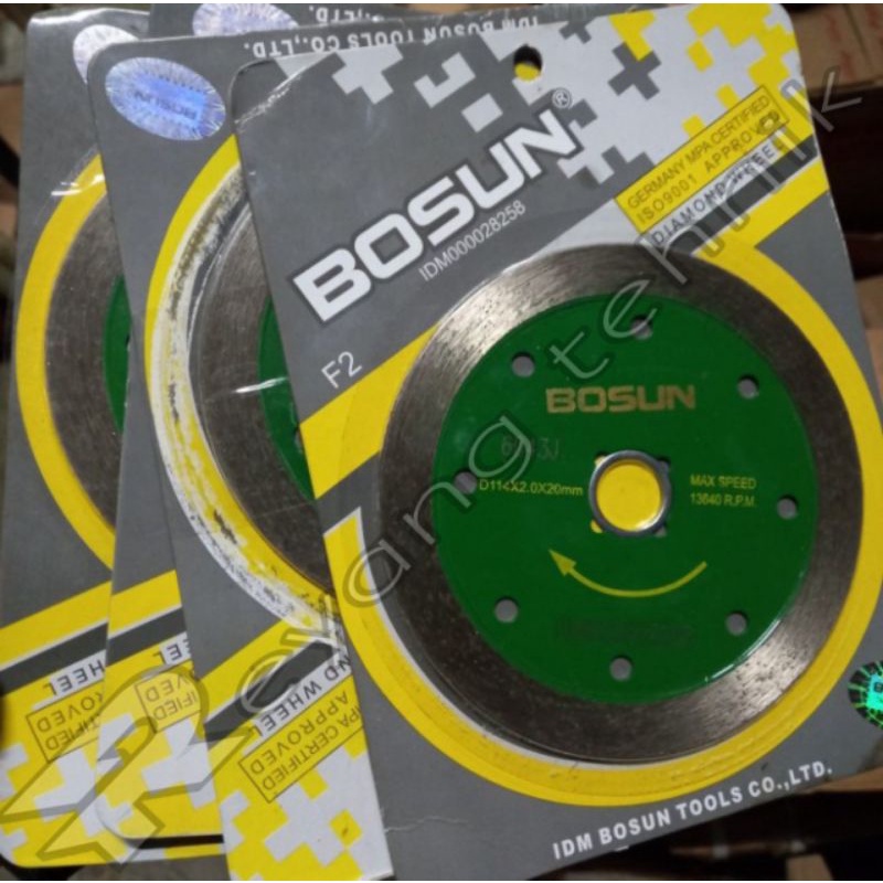 Mata Gerinda 4 inch Potong Keramik Granit Diamond Wheel BOSUN F2