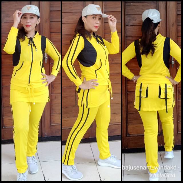 Baju Senam  Aerobik/ Baju Zumba/Baju Senam Muslimah /Baju Olahraga Muslimah