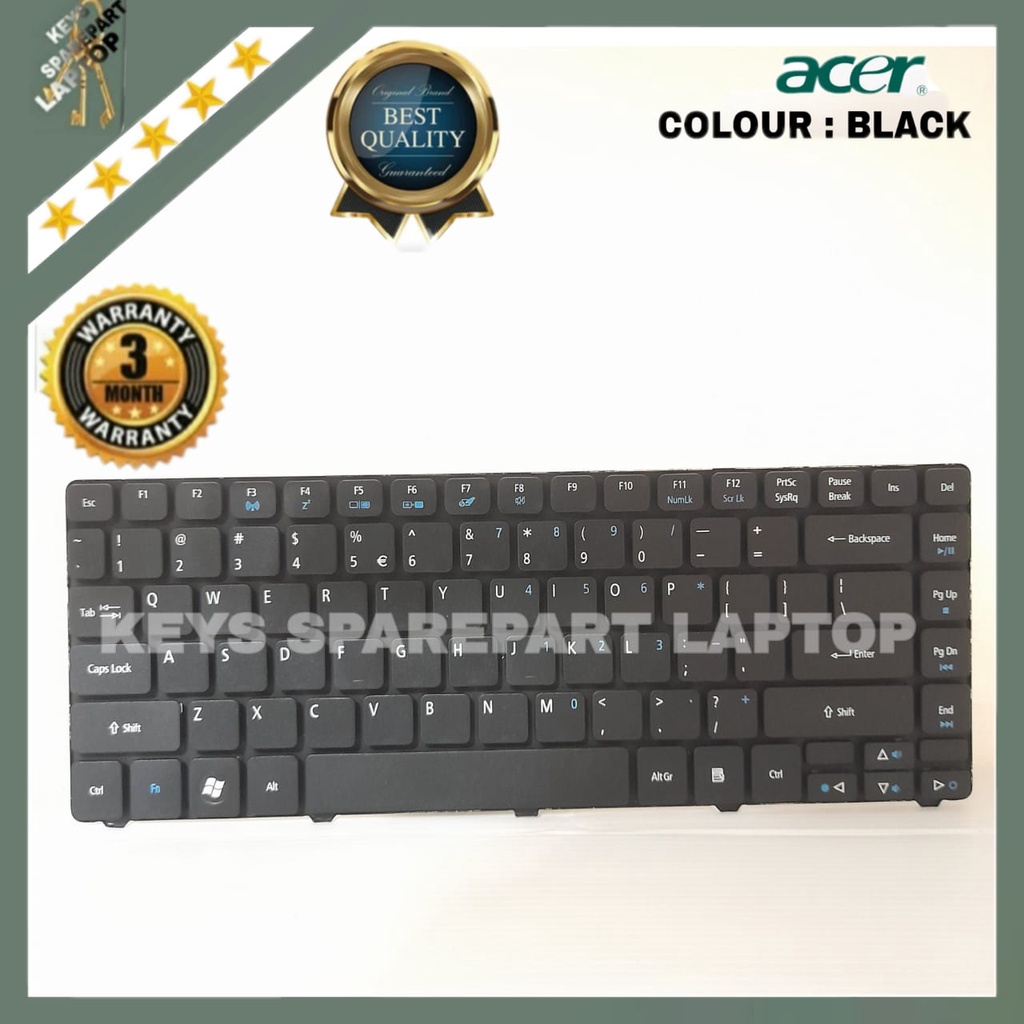 Keyboard Original Acer Aspire 4736 4736Z 4736G 4736ZG 4738 4738Z 4738G 4738ZG 4738 4738Z 4738G 4738ZG 4739 4740 4741 4745 4750 4752 4349 4253 4535 4810T 3810T 4733 4735 4741Z 4810 4820 4625 4350 4838