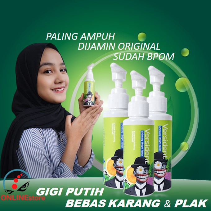 VERSIDENT Shinning Bright Teeth Pasta Gigi Perontrok Karang Gigi Membandel Asli Ampuh Original BPOM