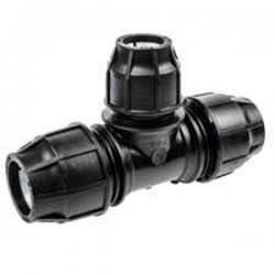 Fitting HDPE Compression Tee Reducer 1-1/2"x 3/4" 50mmx25mm