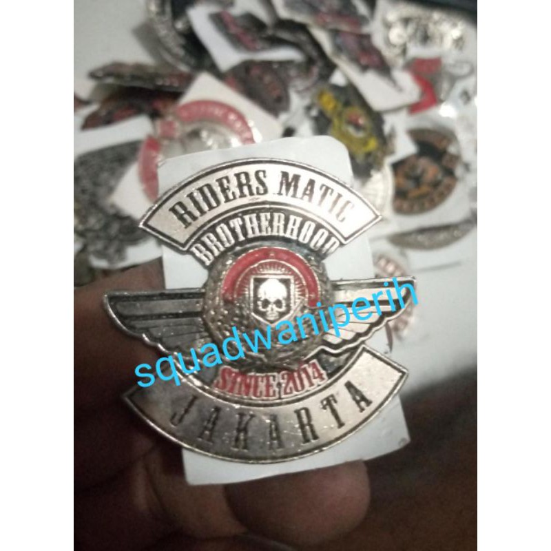 pin cor Bikers matic jakarta