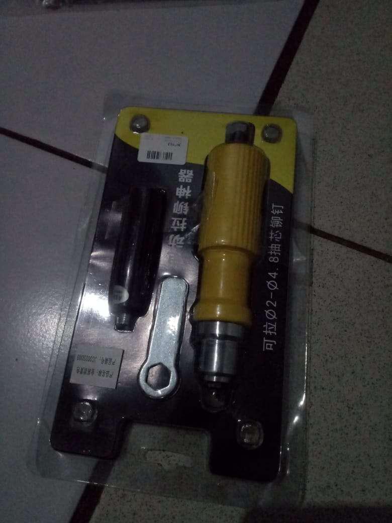 Adapter Rivet Elektrik Tanpa Kabel Untuk Alat Pertukangan