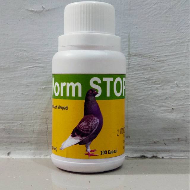 Baron worm stop obat cacing khusus merpati isi 100