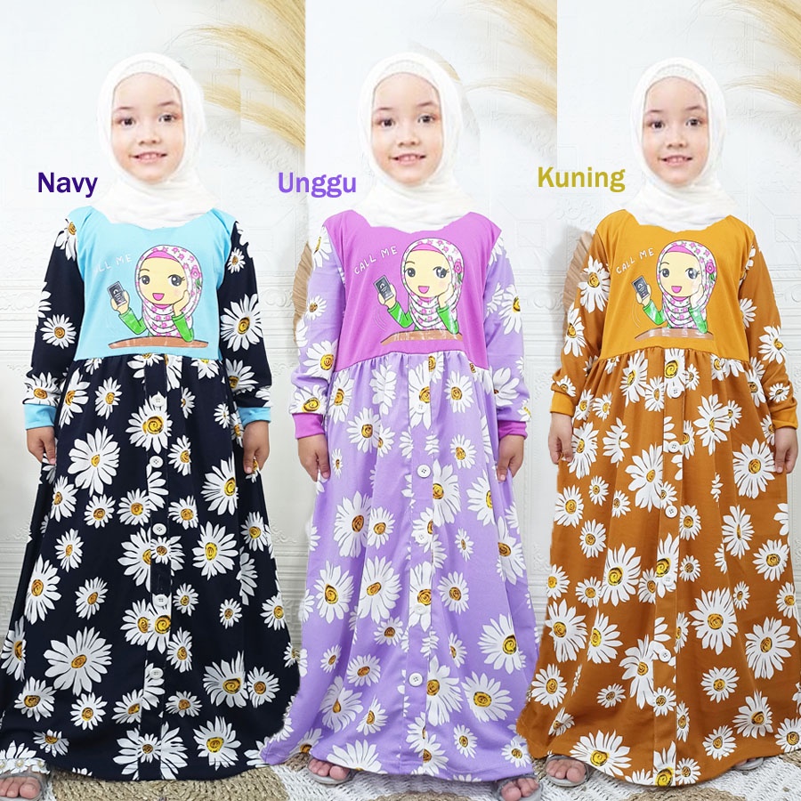 CALL ME ANAK MUSLIMAH CANTIK BERBUNGA 4-12tahun GL FASHION