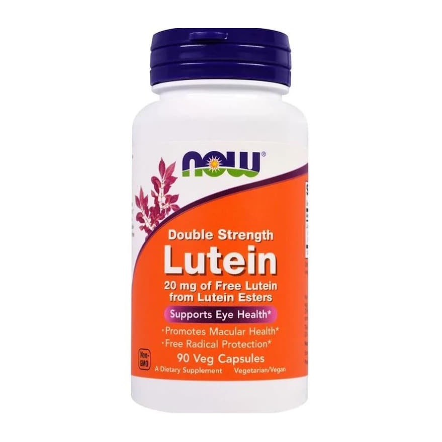 Now Food Lutein 20 mg Double Strength 90 Veg Capsules Now Lutein Kesehatan Mata ORI USA