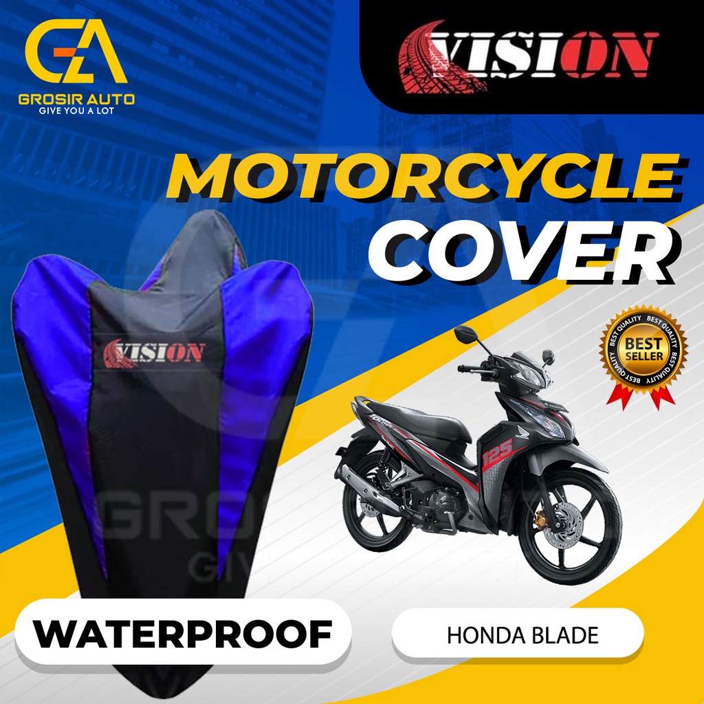 Sarung Motor BLADE Antiair Vision / Cover Selimut Penutup Sarung Mantel Motor Vision