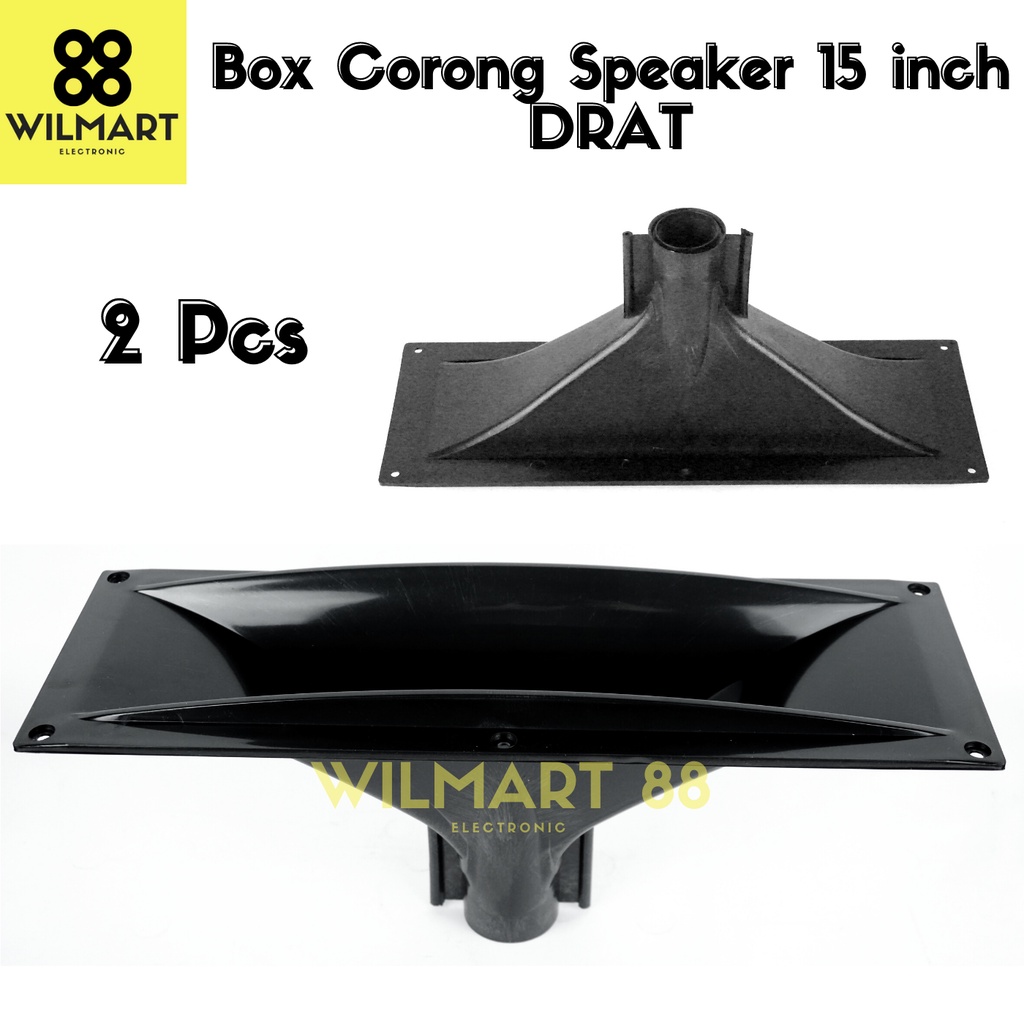 [2 Pcs] Corong Tweeter 15 &quot; / Inch | Box Speaker | Horn Drat Driver Drat | Hord Speaker Plastik 37.5 x 12 cm