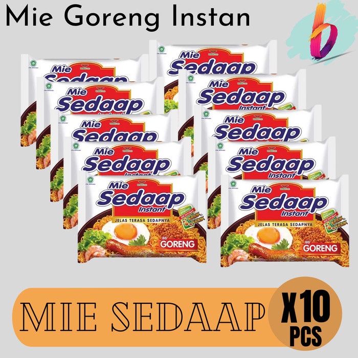 

Mie SEDAAP sedap Goreng Makanan Instan 10 pcs x 90 g