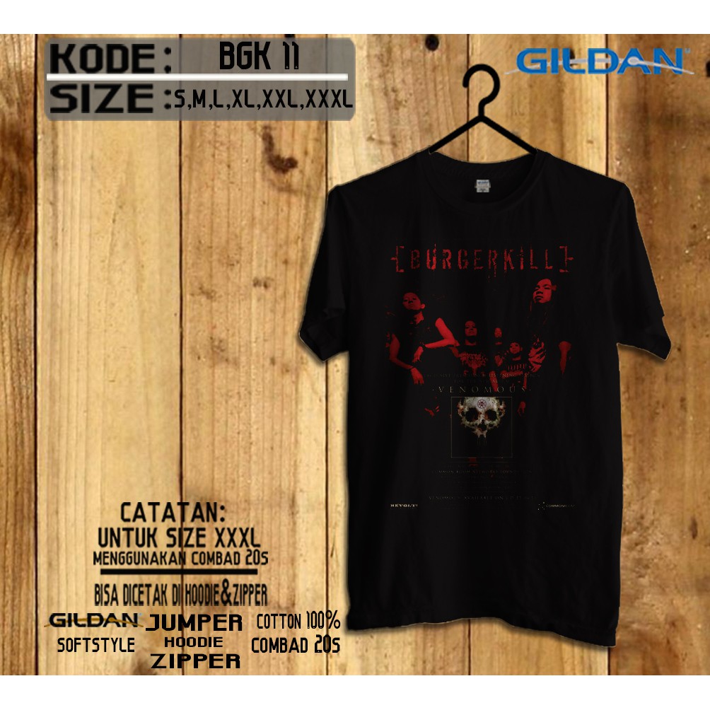 Kaos burgerkill original gildan softstyle bgk08