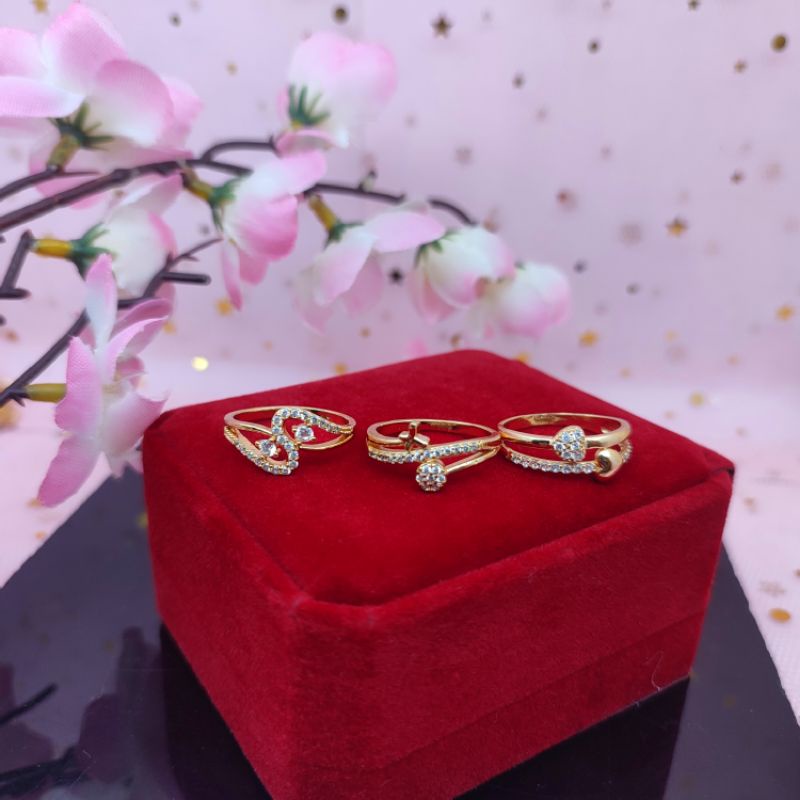 Cincin Permata xuping model korea terbaru