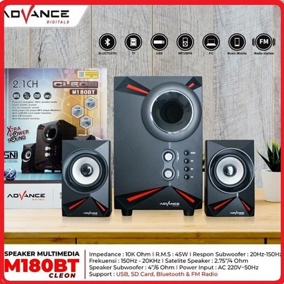 Speaker Advance M180 Bluetooth CLEON Extra Power Sound