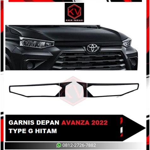 GARNIS DEPAN AVANZA 2022 TYPE G HITAM