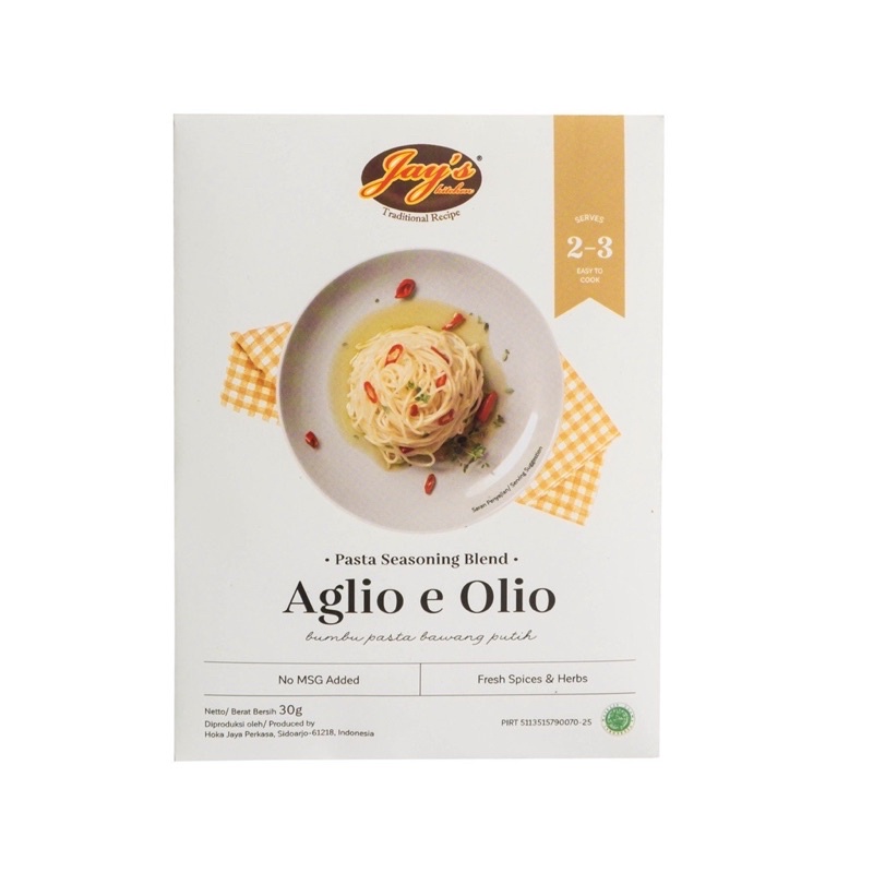 

Jays aglio e olio pasta seasoning blend 30gr non msg