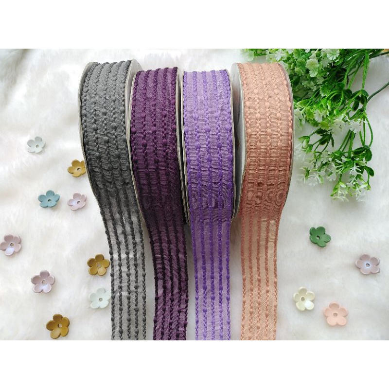 Pita lace garis korea 2.5 cm per meter