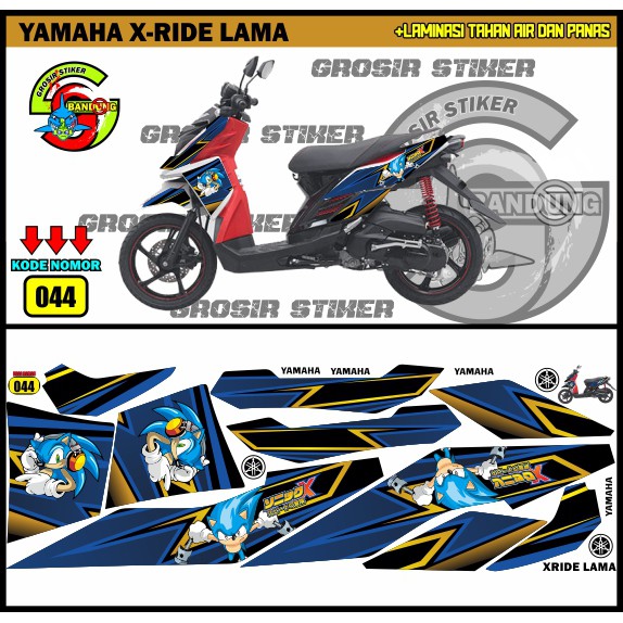 STIKER MOTOR VARIASI YAMAHA XRIDE LAMA SONIC