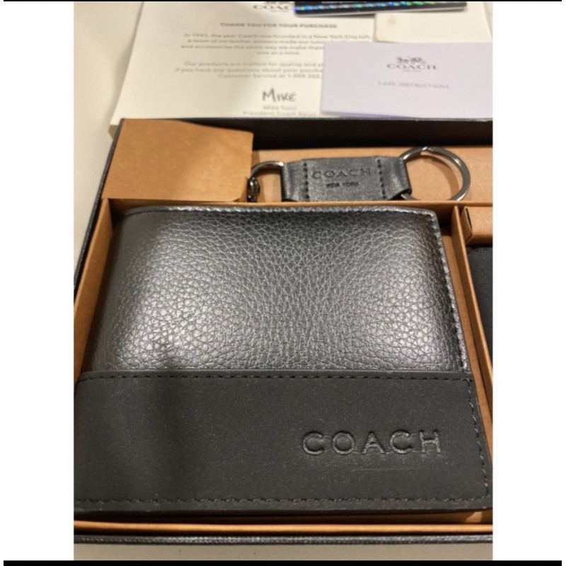 Dompet Wallet Pria Coach Camden Compact Leather Original