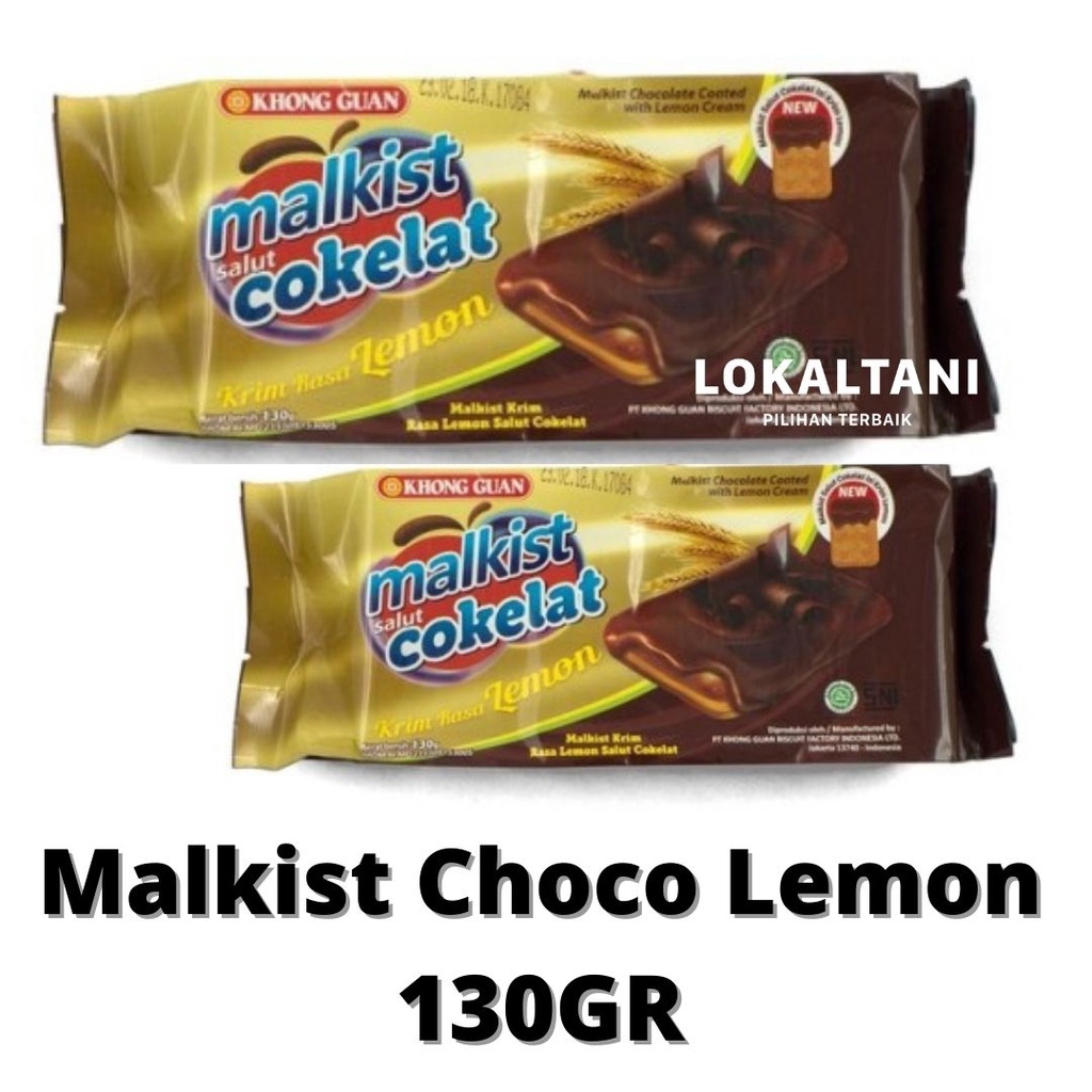 

Khong Guan Malkist Salut Cokelat Krim Rasa Lemon 130gram