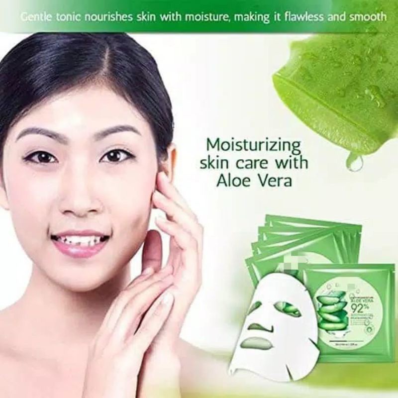 Aloe Vera Mask / Masker Wajah Aloe Vera / Lidah Buaya