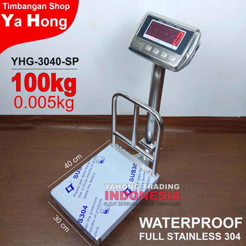 Timbangan Digital 100kg 0.005kg Bench Scale YHG Waterproof Anti Air