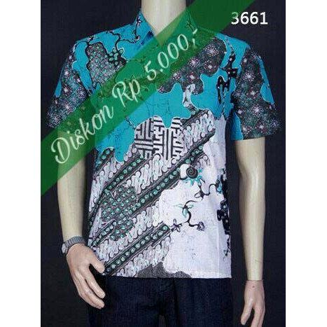 Kemeja Batik, Baju Batik Khas Pekalongan 3661 ASK ASK