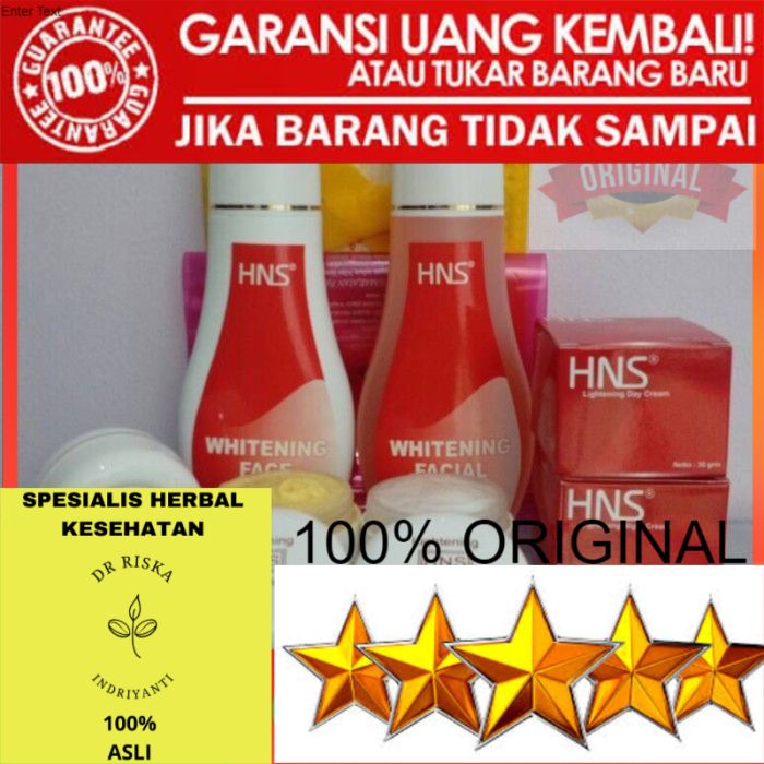 100% ORIGINAL CREAM PEMUTIH KULIT PENCERAH WAJAH HN HNS 20GR BPOM ASLI AMAN ORIGINAL
