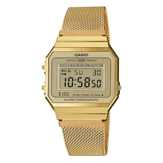 Jam Murah Casio Vintage Jam Tangan Wanita Rantai Pasir Gold A700Wmg-9A Original