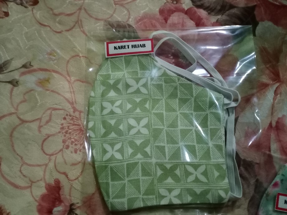 Masker Kain Limited Edition_masker Motif Unik Floral_masker Ibu Dan Anak_masker Hijab Dan Non Hijab