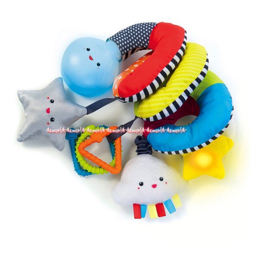 ELC Little Senses Glowing Spiral Toys Mainan Gigitan Bayi Melingkar Lingkar Bahan Busa