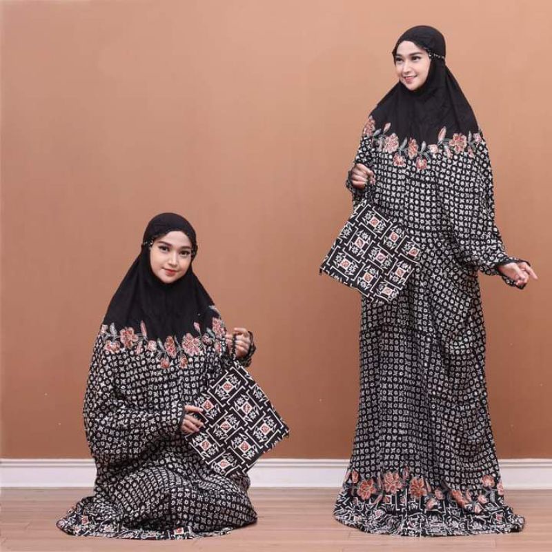 READY MUKENA DEWASA TERUSAN RAYON SUPER PREMIUM / MUKENA DEWASA LAJUR RAYON CAP BATIK PEKALONGAN