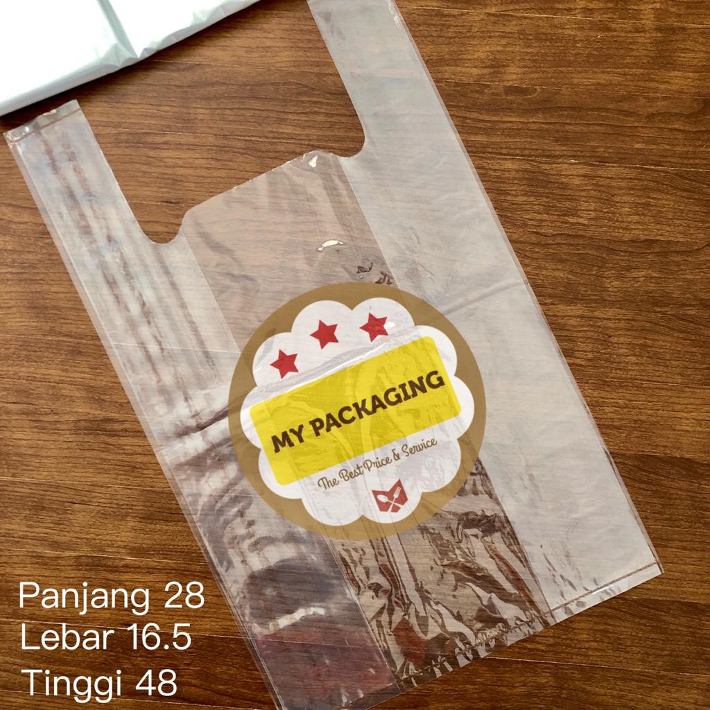 Kantong plastik BENING 28 PE TEBAL  28cm - 500Gr/pack isi +/- 31pcs Kresek Transparan Tebal