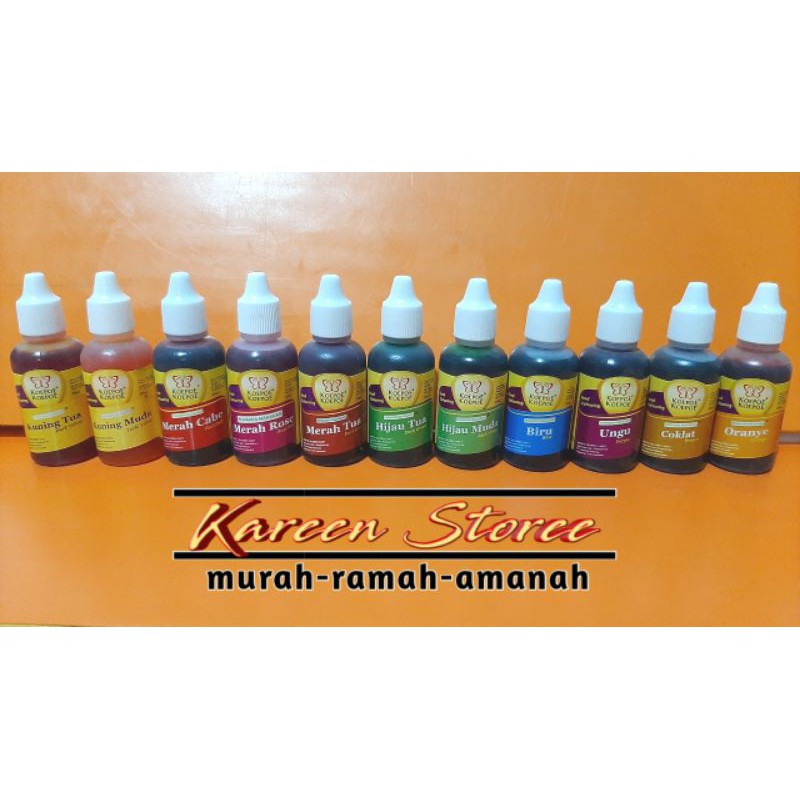 

Pewarna makanan Kupu Kupu 30ml