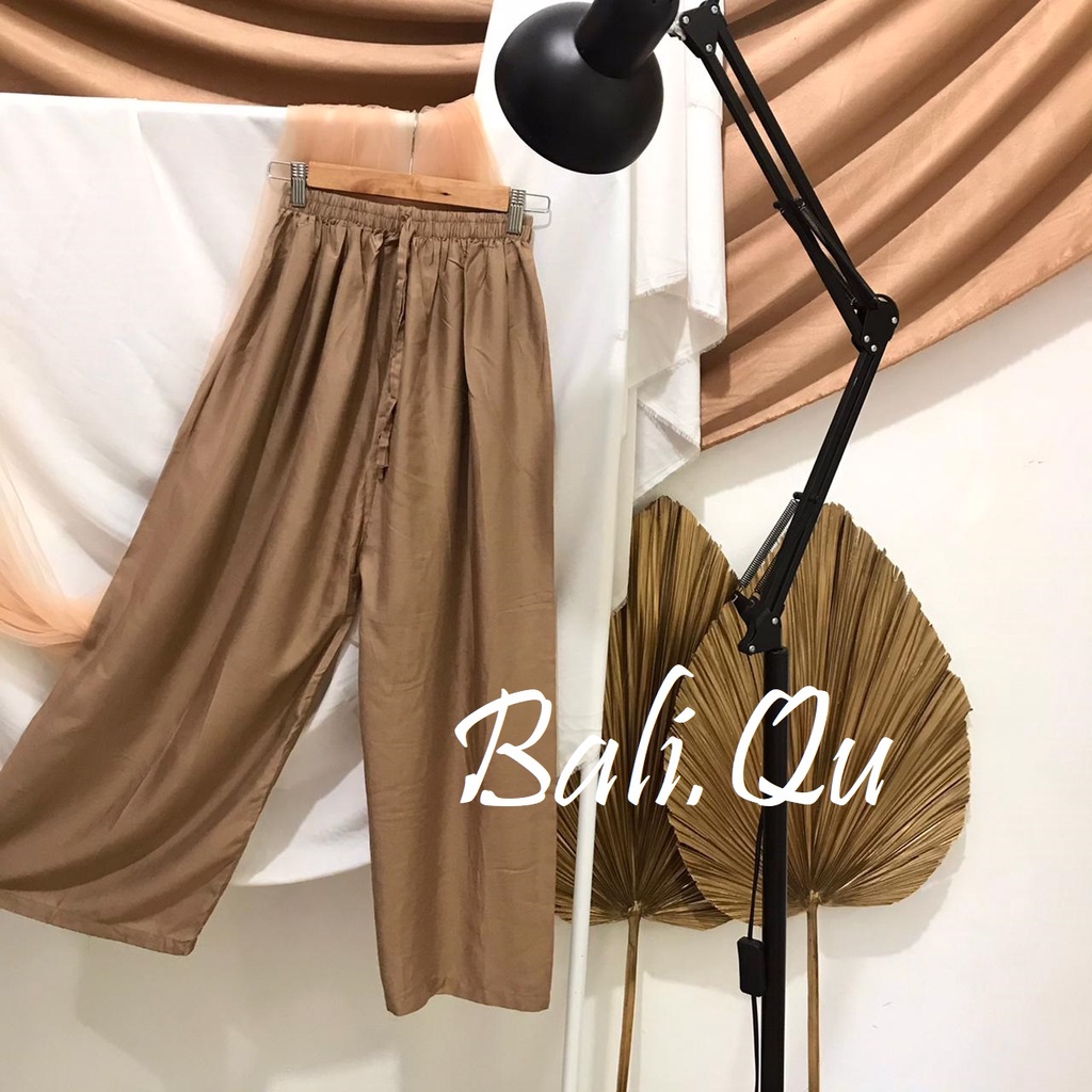 Celana Kulot Panjang Polos Jumbo Bali Qu-COKSU