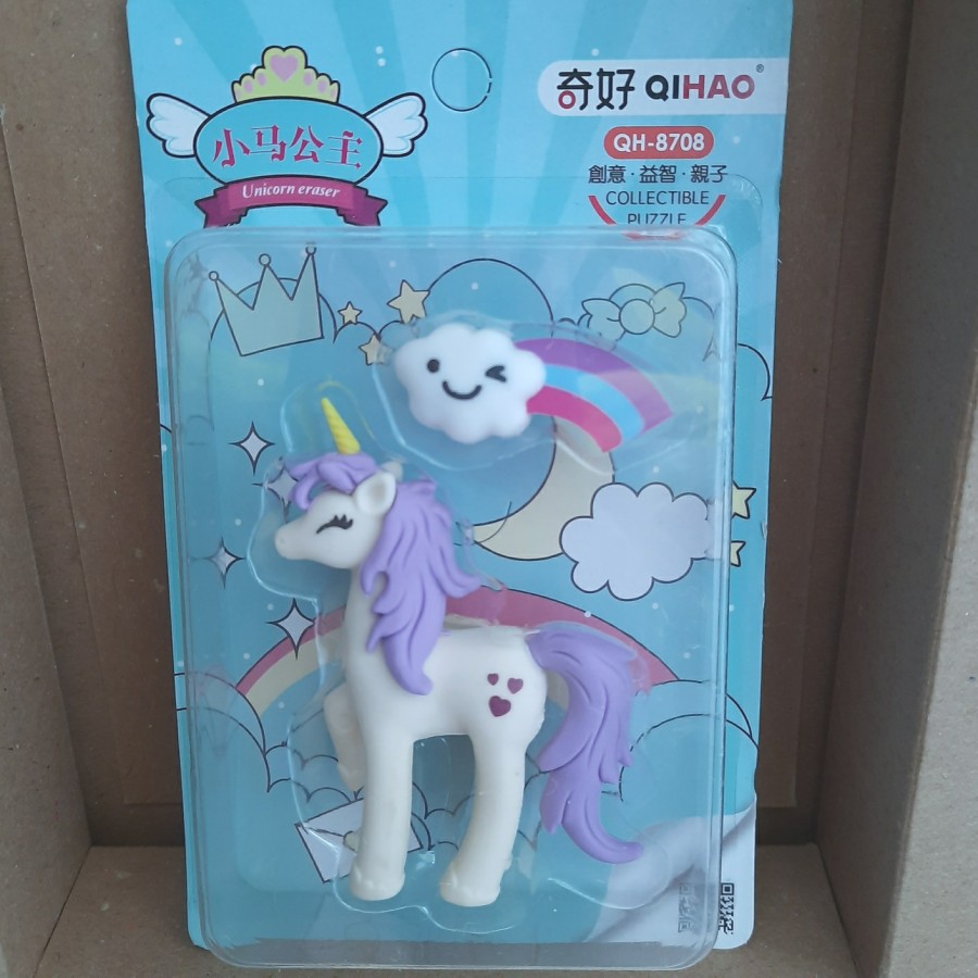 Eraser Penghapus Bentuk Unicorn Lucu Hadiah Kado