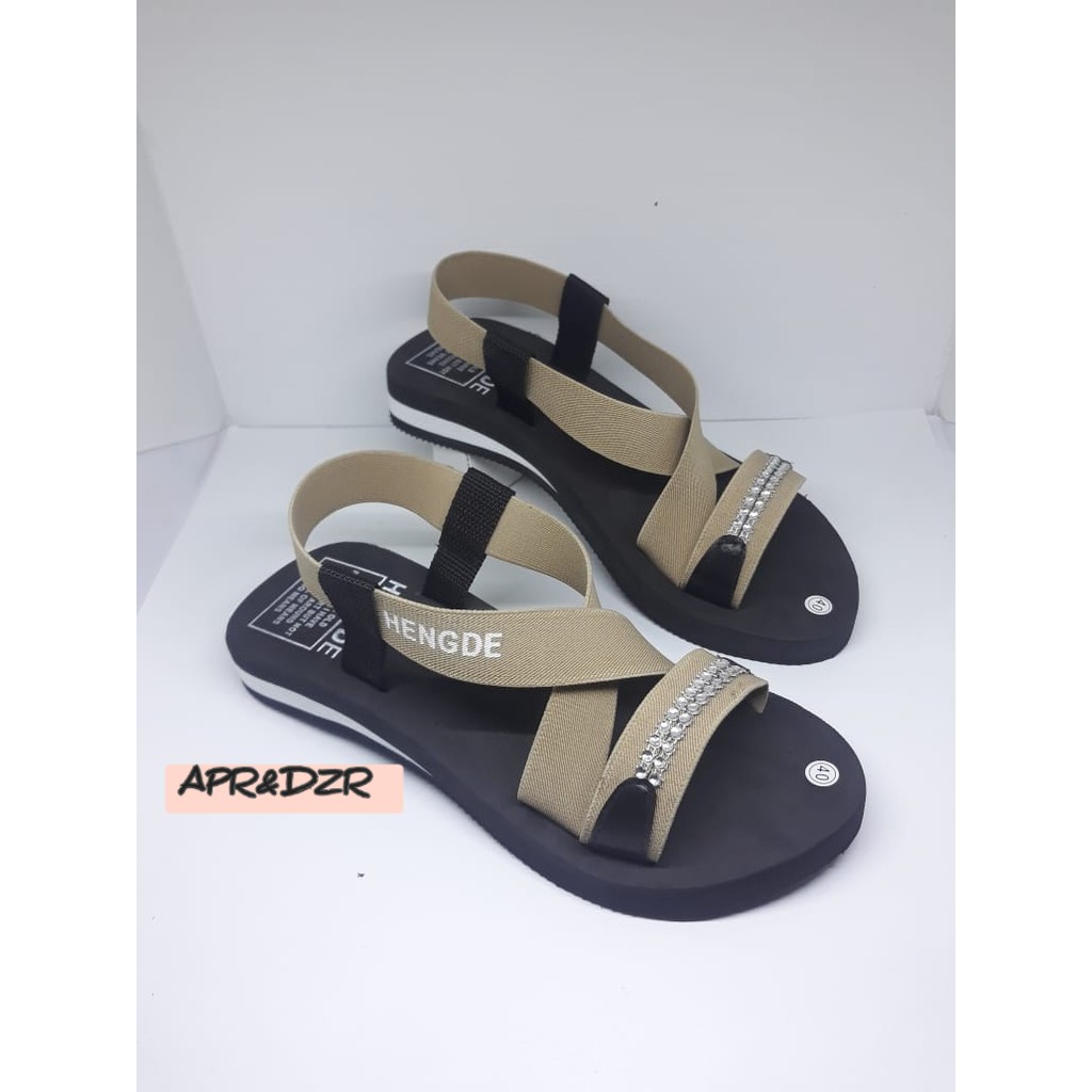 SANDAL HENGDE VARIASI MUTIARA/SANDAL HENGDE WANITA/SANDAL GUNUNG WANITA