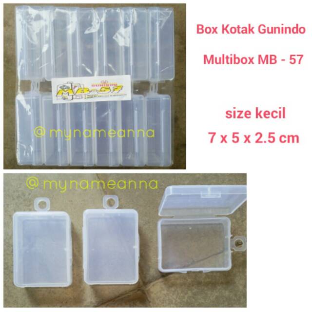 GROSIR Box Kotak Multibox MB 57 Gunindo ( Kotak Aksesoris )