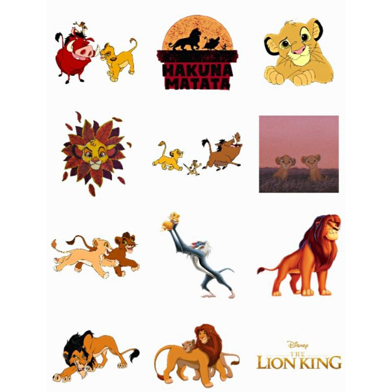 

STIKER DISNEY LION KINIG 35 PCS