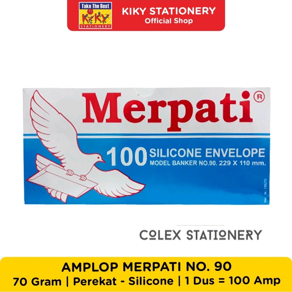 

Amplop Merpati No.90 - 70 Gram With Silicone ( Perekat )
