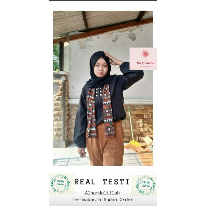 Scarf Syal Leher Bahan Polyster PART III (Chiffon) Motif MURAH