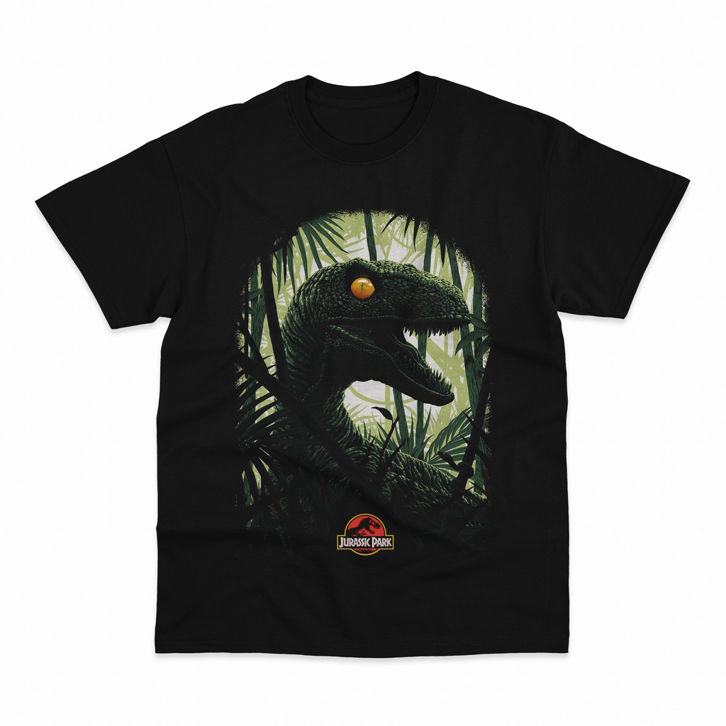 Kaos Jurassic Park 2 Raptor Dinosaurus Vintage Green