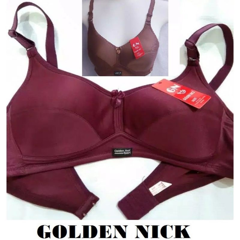 Bra Bh Tanpa busa tanpa kawat Golden nick katun Best quality