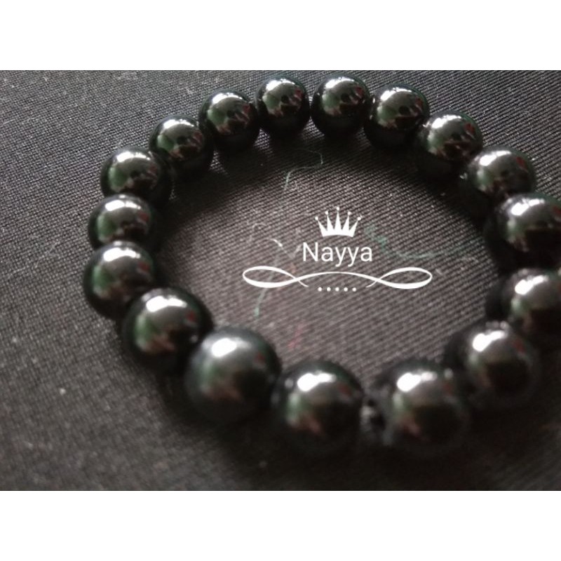 gelang anak perempuan mutiara sintetis murah warna hitam