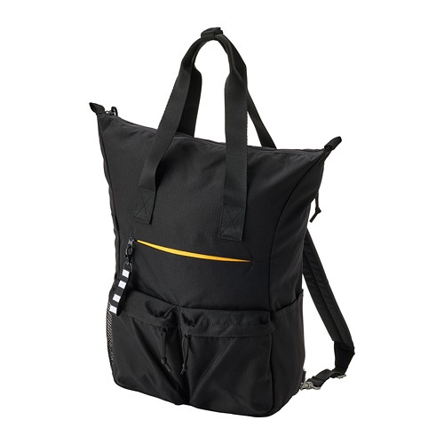 VARLDENS Ransel, hitam, 31x15x49 cm / 26 l