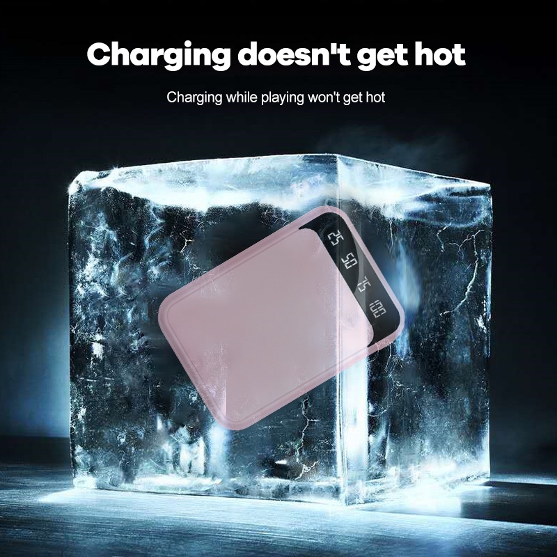 PowerBank 10000mAh mini Fast charging LED screen display Power Bank with Dual USB Output