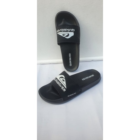 KWALITAS PREMIUM Sandal QUICKSILVER - Sendal Slop Selop Slip On Slide - Pria Wanita Cowok Cewek Laki Laki Unisex