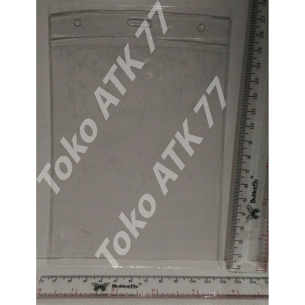 

Name Tag Taq Plastik Besar 12cm x 16cm untuk kertas s/d ukuran 11,8cm x 15,8cm ID Card Holder Kartu Panitia Pengawas Peserta Seminar READY STOCK